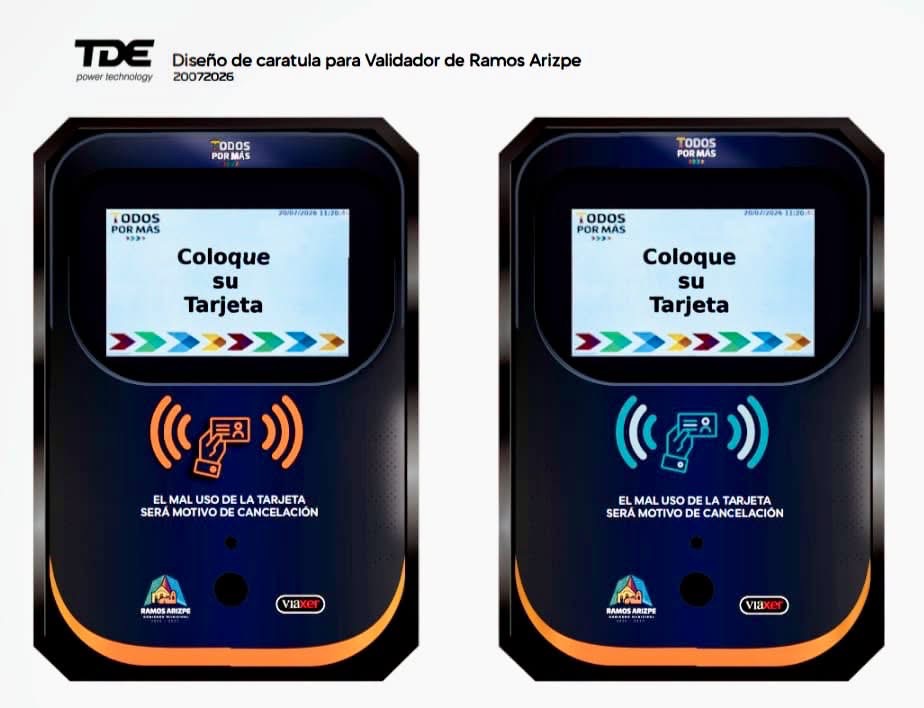 Instalan validadores en rutas urbanas de Ramos Arizpe para aplicar tarifas preferenciales